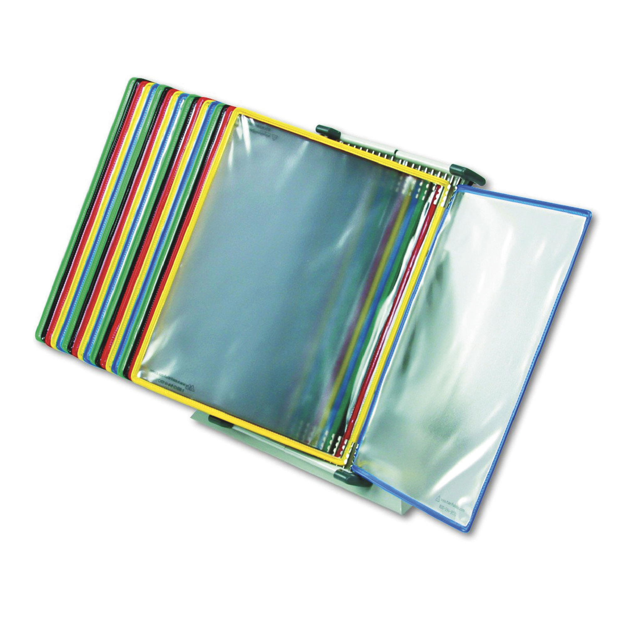 Tarifold 20-Pocket, 40-View Desktop Document Display, Assorted Colors/Clear, 18in. x 20in., Model# D292